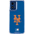 MLB New York Mets - Solid Distressed Moto G 5G (2024) Clear Case