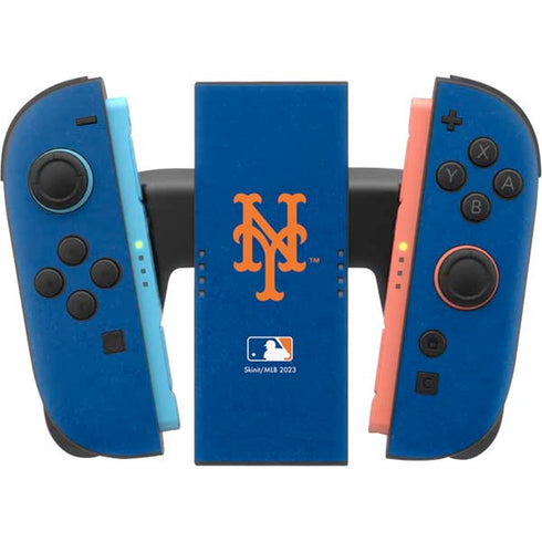 MLB New York Mets - Solid Distressed Nintendo Switch 2 (2025) Joy-Con Controller Skin