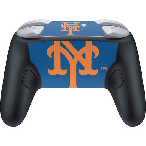 MLB New York Mets - Solid Distressed Nintendo Switch 2 (2025) Pro Controller Skin
