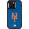 MLB New York Mets - Solid Distressed Otterbox Defender iPhone Skin