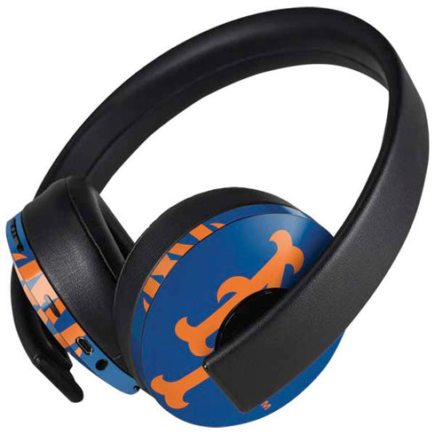MLB New York Mets - Solid Distressed PlayStation 4 Gold Wireless Headset Skin