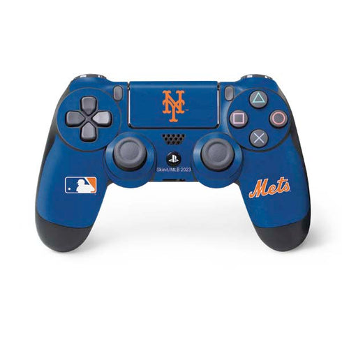 MLB New York Mets - Solid Distressed PlayStation PS4 Skins