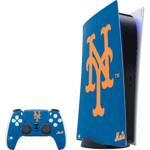 MLB New York Mets - Solid Distressed PlayStation PS5 Skins