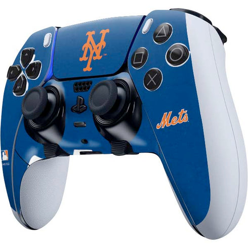MLB New York Mets - Solid Distressed PS5 DualSense Edge Pro Controller Skin