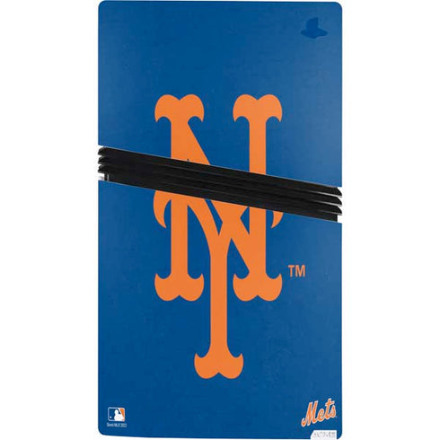 MLB New York Mets - Solid Distressed PS5 Pro Bundle Skin