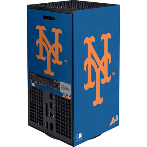 MLB New York Mets - Solid Distressed Xbox Series X Bundle Skin