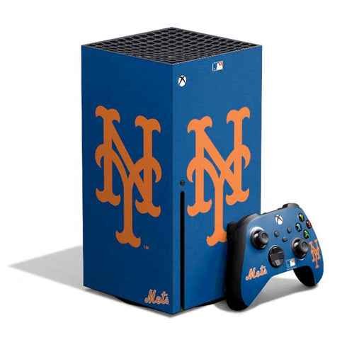 MLB New York Mets - Solid Distressed Xbox Series X Skins