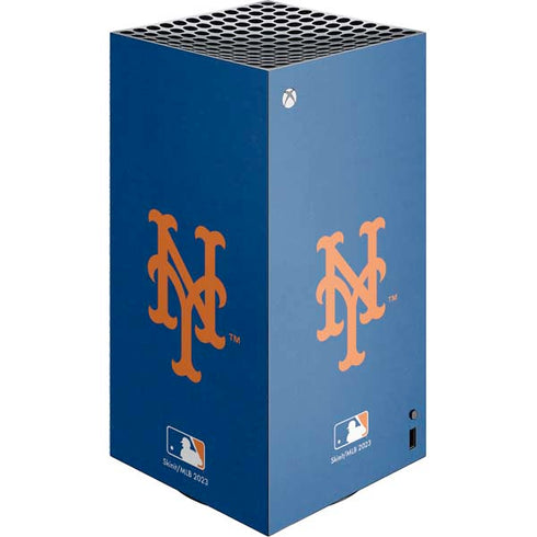 MLB New York Mets - Solid Distressed XBox Series X Digital Edition Console Skin