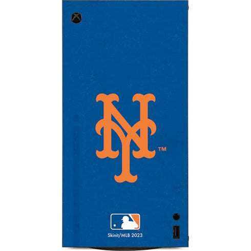 MLB New York Mets - Solid Distressed XBox Series X Digital Edition Console Skin