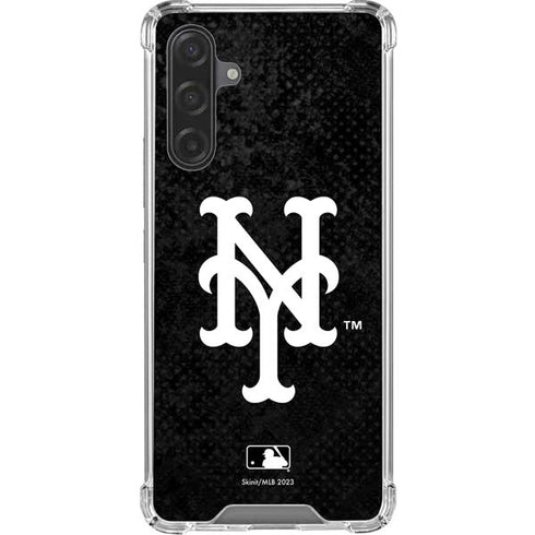 MLB New York Mets Dark Wash Galaxy A17 Clear Case