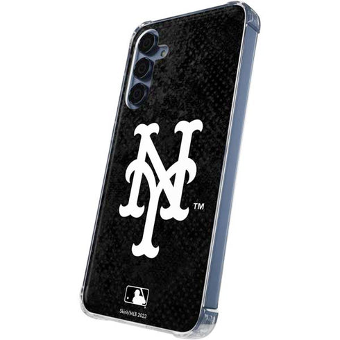 MLB New York Mets Dark Wash Galaxy A35 5G Clear Case