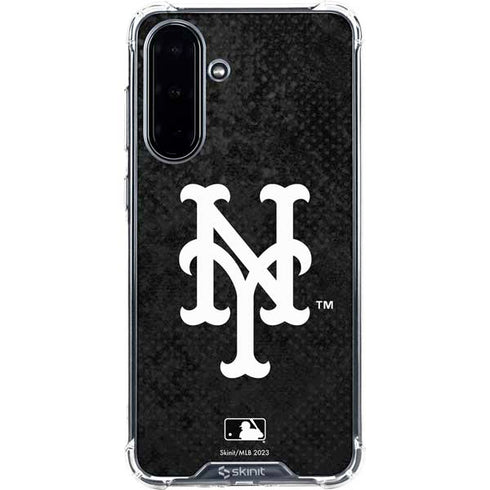 MLB New York Mets Dark Wash Galaxy A36 5G Clear Case