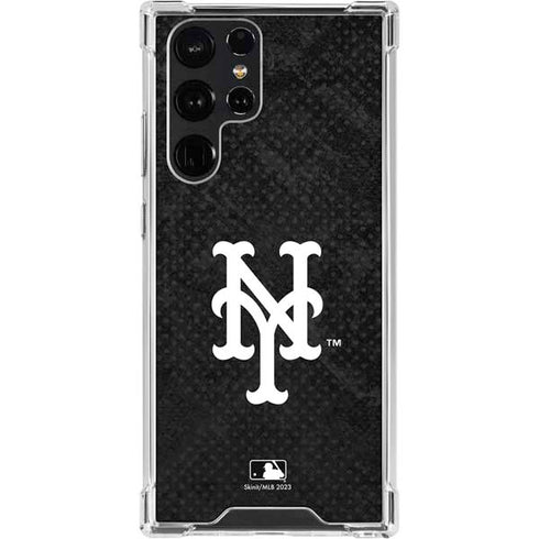 MLB New York Mets Dark Wash Galaxy S23 Ultra Clear Case
