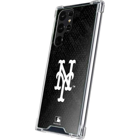 MLB New York Mets Dark Wash Galaxy S23 Ultra Clear Case