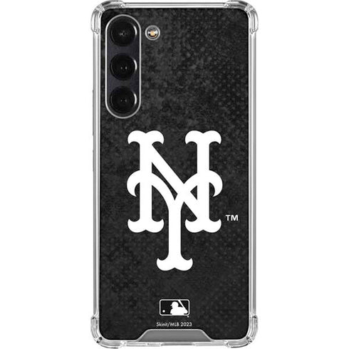 MLB New York Mets Dark Wash Galaxy S24 FE Clear Case