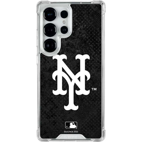 MLB New York Mets Dark Wash Galaxy S25 Ultra Clear Case