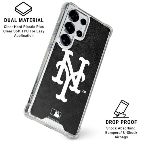 MLB New York Mets Dark Wash Galaxy S25 Ultra Clear Case