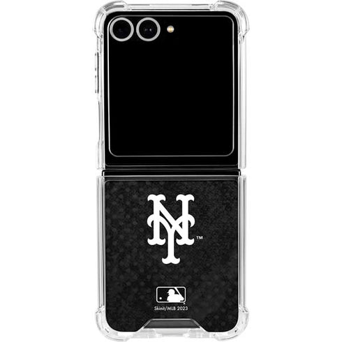 MLB New York Mets Dark Wash Galaxy Z Flip7 Clear Case