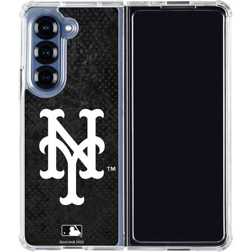 MLB New York Mets Dark Wash Galaxy Z Fold7 Clear Case
