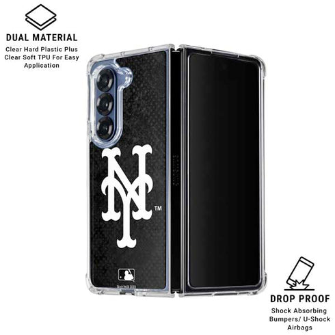 MLB New York Mets Dark Wash Galaxy Z Fold7 Clear Case