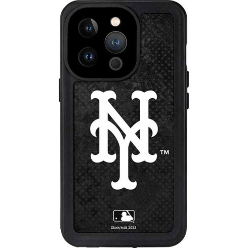 MLB New York Mets Dark Wash iPhone 15 Pro Waterproof Case