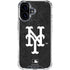 MLB New York Mets Dark Wash iPhone 16 Plus Clear Case