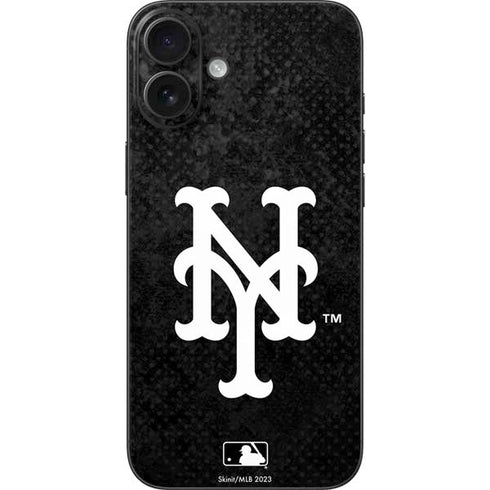 MLB New York Mets Dark Wash iPhone 16 Plus Skin