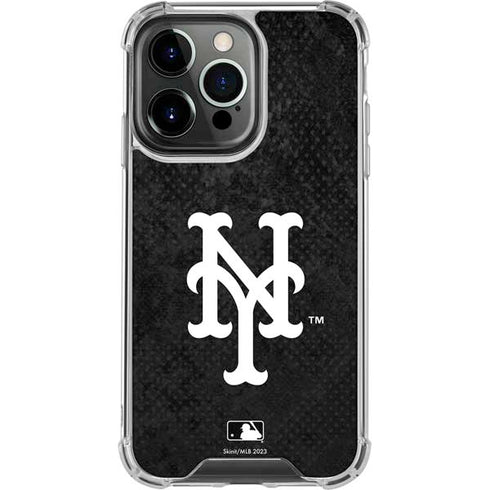 MLB New York Mets Dark Wash iPhone 16 Pro Clear Case