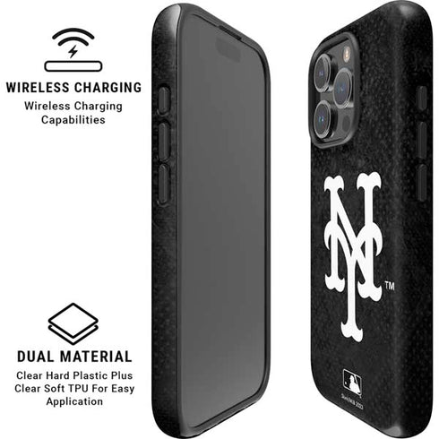 MLB New York Mets Dark Wash iPhone 16 Pro Magsafe Impact Case