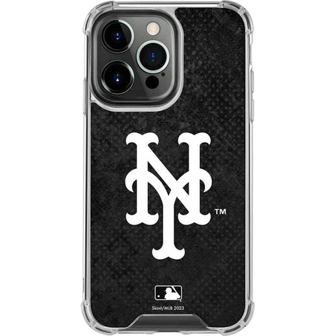 MLB New York Mets Dark Wash iPhone 16 Pro Max Clear Case