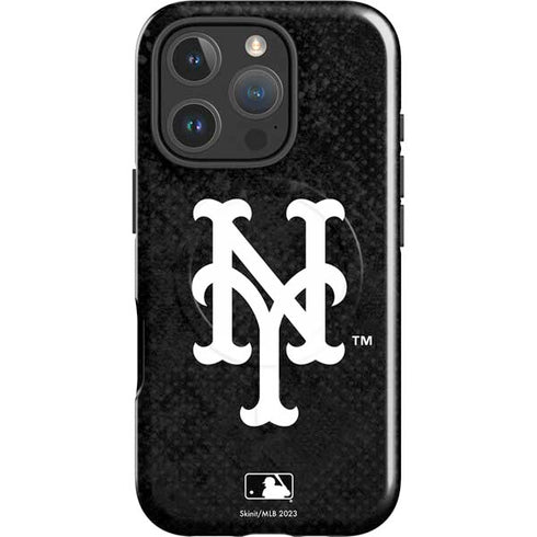 MLB New York Mets Dark Wash iPhone 16 Pro Max Magsafe Impact Case