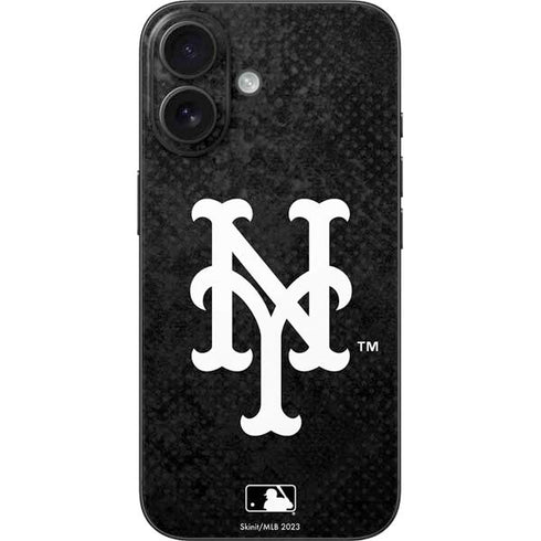 MLB New York Mets Dark Wash iPhone 16 Skin