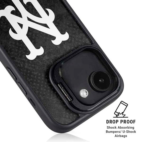 MLB New York Mets Dark Wash iPhone 16e Kickstand Case