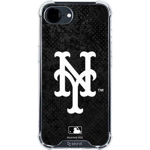 MLB New York Mets Dark Wash iPhone 16e Clear Case