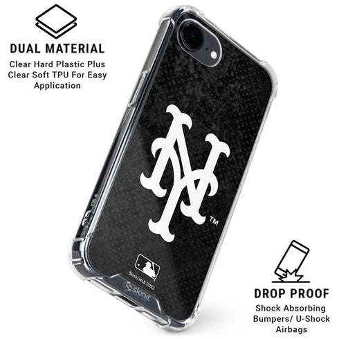 MLB New York Mets Dark Wash iPhone 16e Clear Case