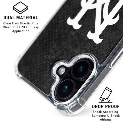 MLB New York Mets Dark Wash iPhone 17 Clear Case