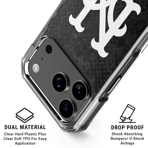 MLB New York Mets Dark Wash iPhone 17 Pro Clear Case