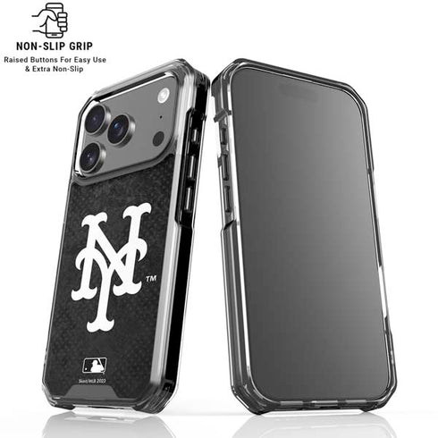 MLB New York Mets Dark Wash iPhone 17 Pro Max Clear Case