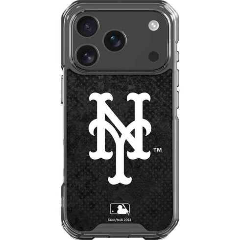 MLB New York Mets Dark Wash iPhone 18 Pro Clear Case