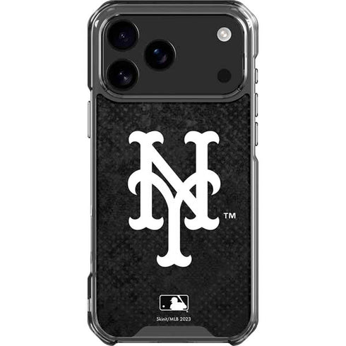 MLB New York Mets Dark Wash iPhone 18 Pro Max Clear Case