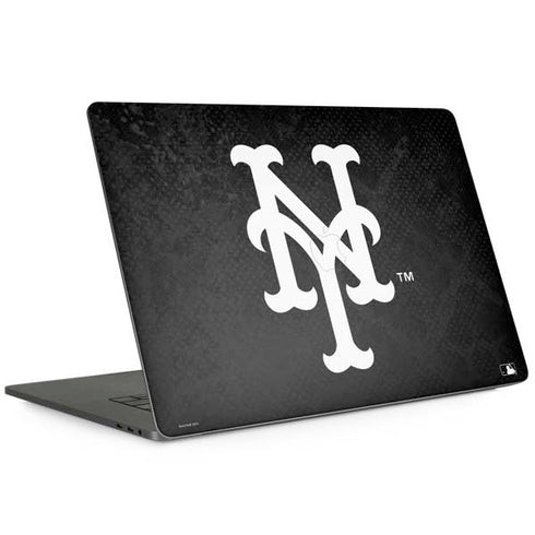 MLB New York Mets Dark Wash MacBook Skins