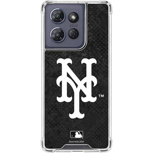 MLB New York Mets Dark Wash Moto G 5G (2025) Clear Case