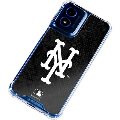 MLB New York Mets Dark Wash Moto G 5G (2024) Clear Case