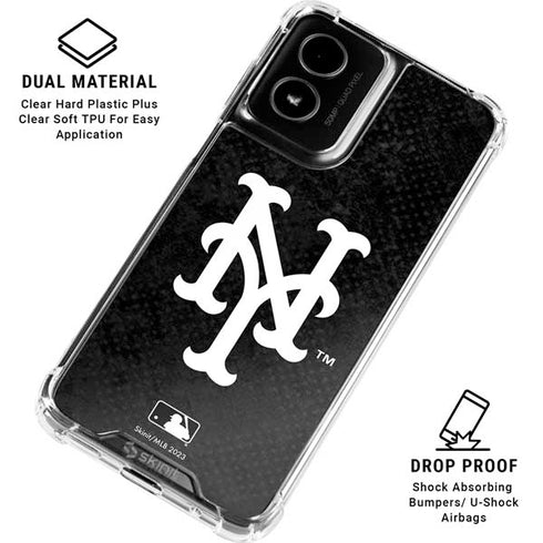 MLB New York Mets Dark Wash Moto G Power 5G (2024) Clear Case