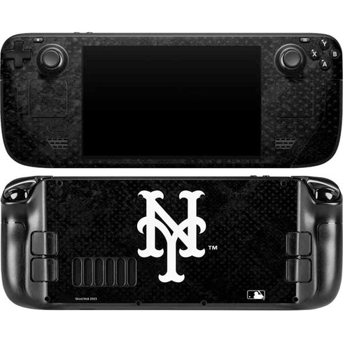 MLB New York Mets Dark Wash Steam Deck Handheld Gaming Computer OLED Skin