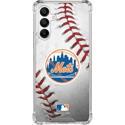 MLB New York Mets Game Ball Galaxy A16 5G Clear Case