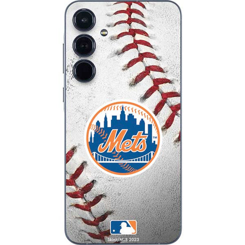 MLB New York Mets Game Ball Galaxy A35 5G Skin