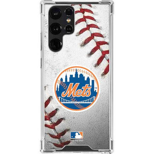 MLB New York Mets Game Ball Galaxy S23 Ultra Clear Case