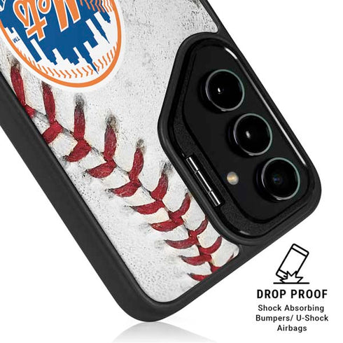 MLB New York Mets Game Ball Galaxy S24 Plus Kickstand Case