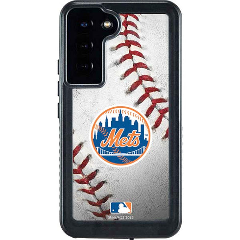 MLB New York Mets Game Ball Galaxy S24 Plus Waterproof Case